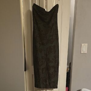 Elegant Black Floral Dress